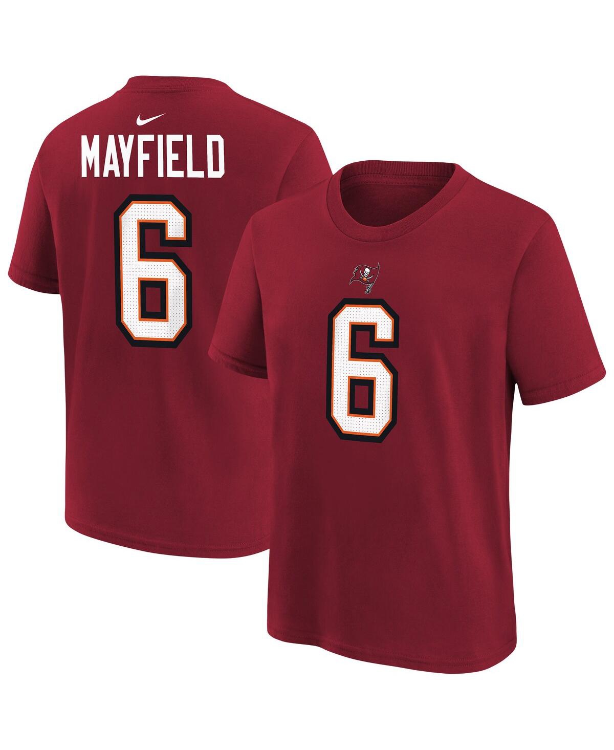 Nike Men's Baker Mayfield Red Tampa Bay Buccaneers Player Name Number T-shirt In Red