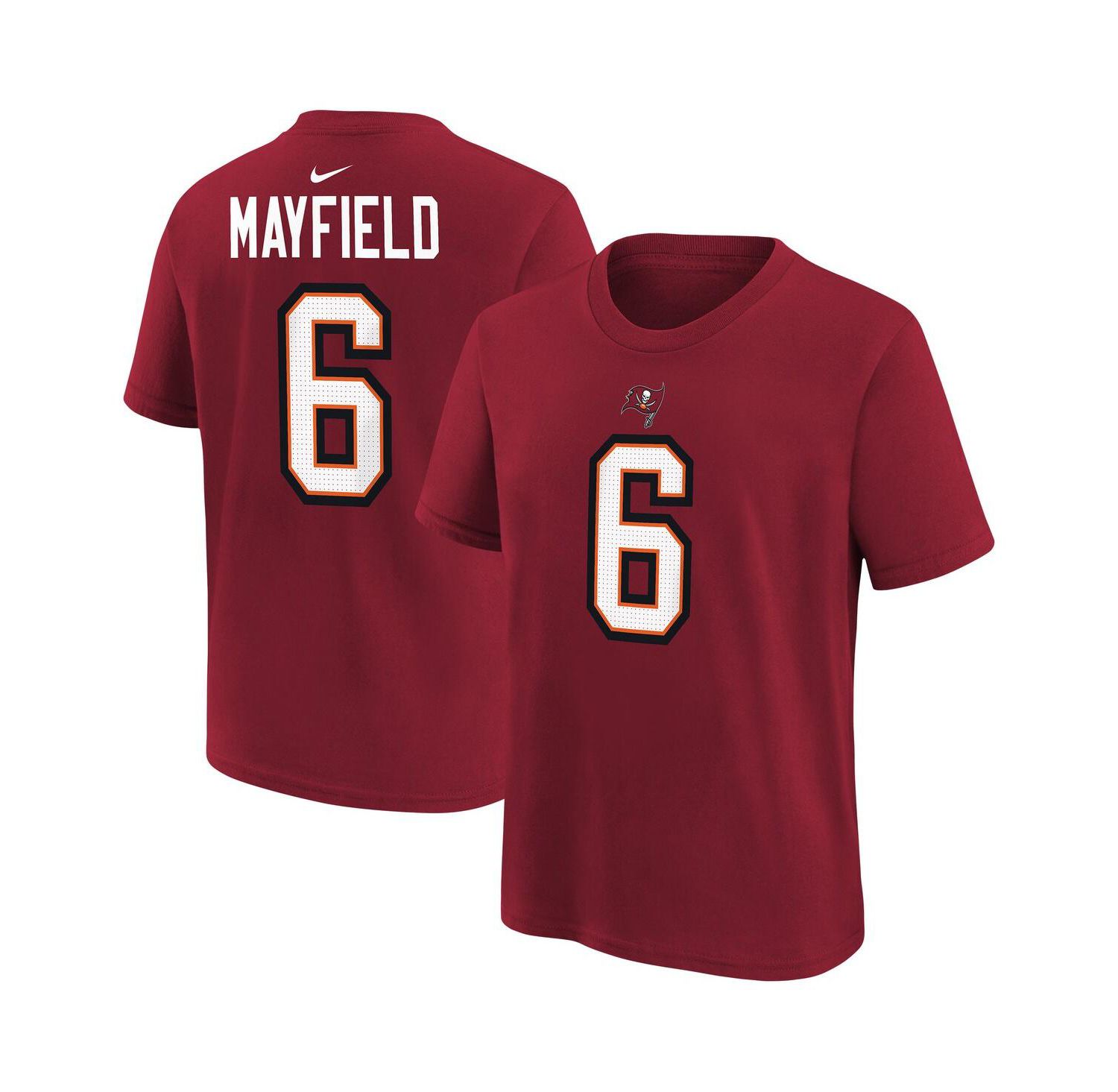 Men's Baker Mayfield Red Tampa Bay Buccaneers Player Name & Number T-Shirt
