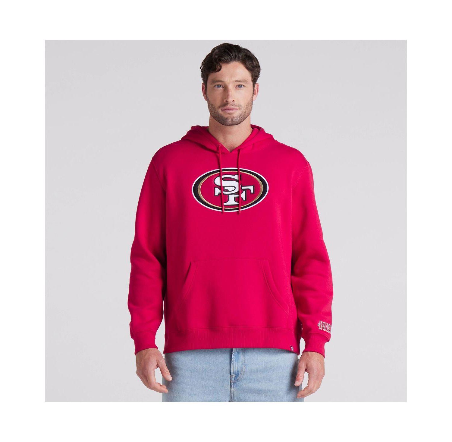 Men's Scarlet San Francisco 49ers Legacy Fleece Pullover Hoodie