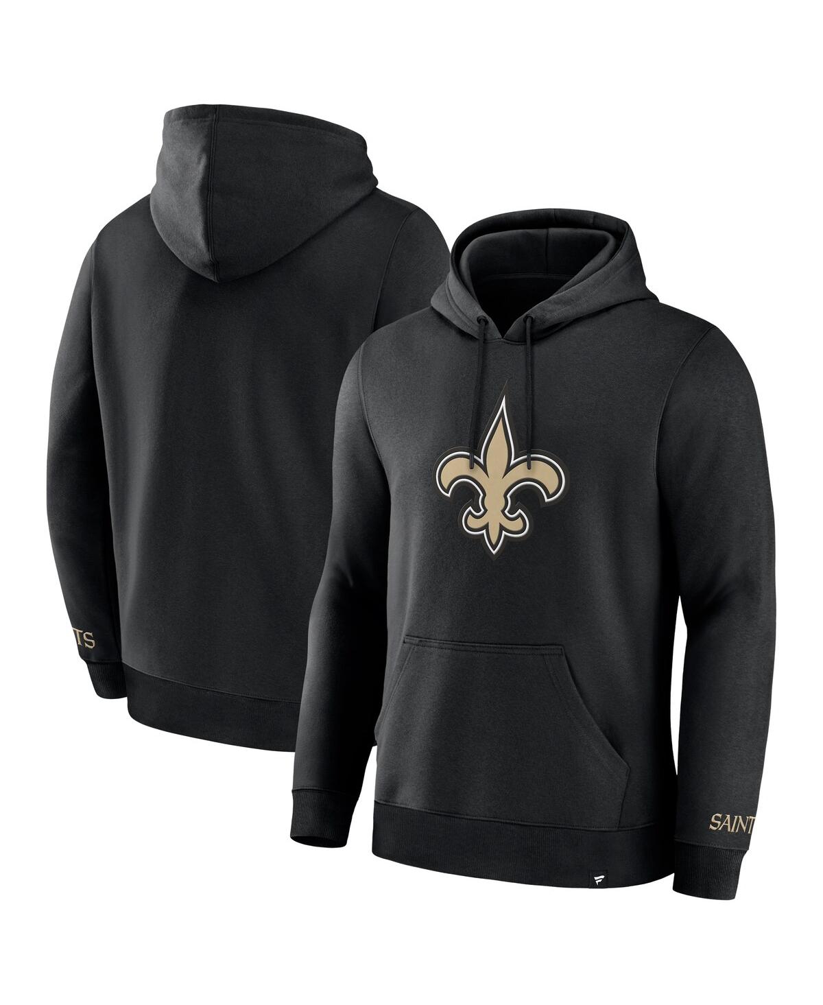 Fanatics Men's Black New Orleans Saints Legacy Fleece Pullover Hoodie In Black
