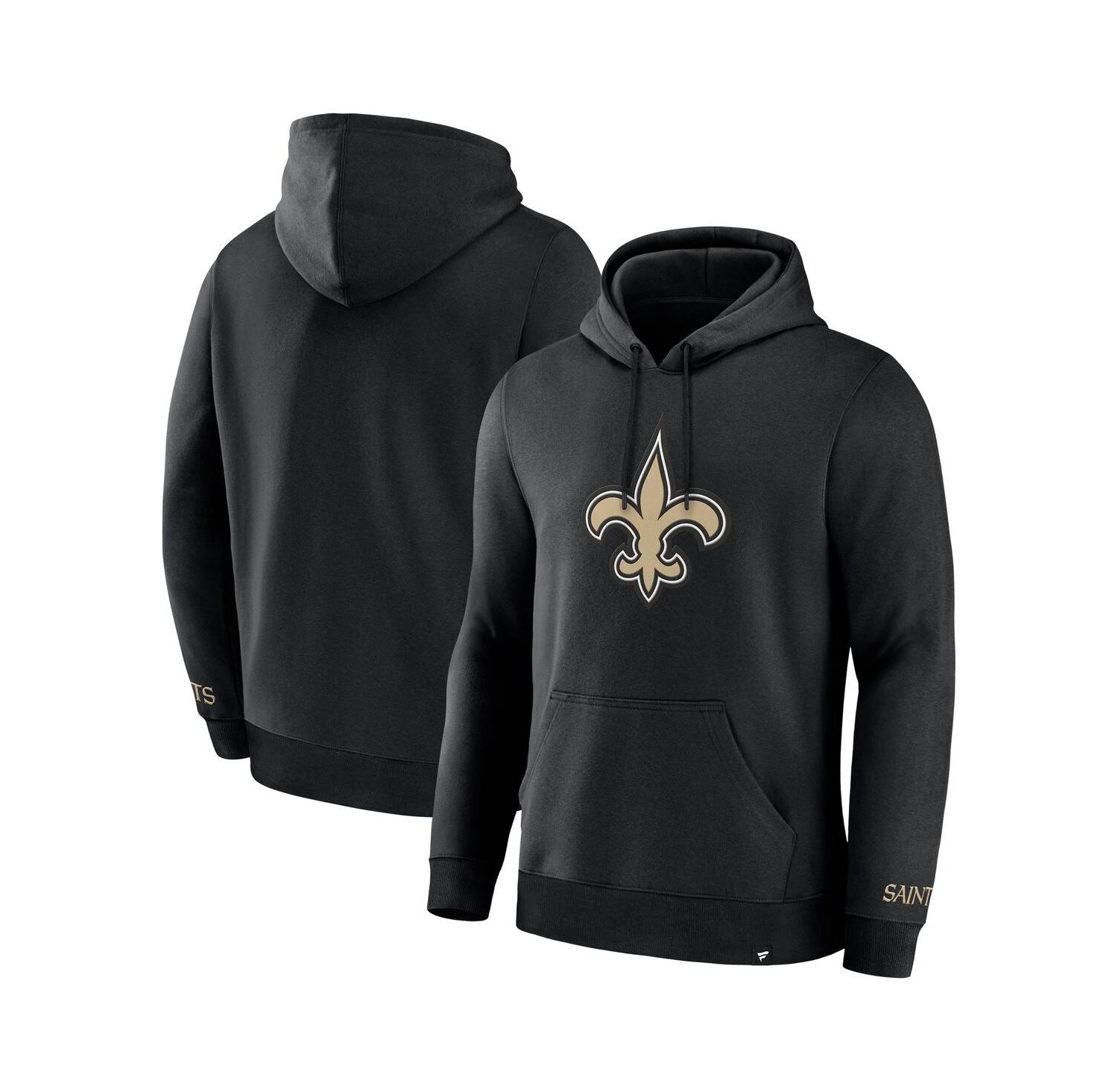 Men's Black New Orleans Saints Legacy Fleece Pullover Hoodie