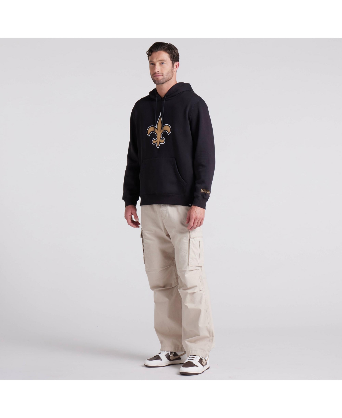 Fanatics Men's Black New Orleans Saints Legacy Fleece Pullover Hoodie In Black