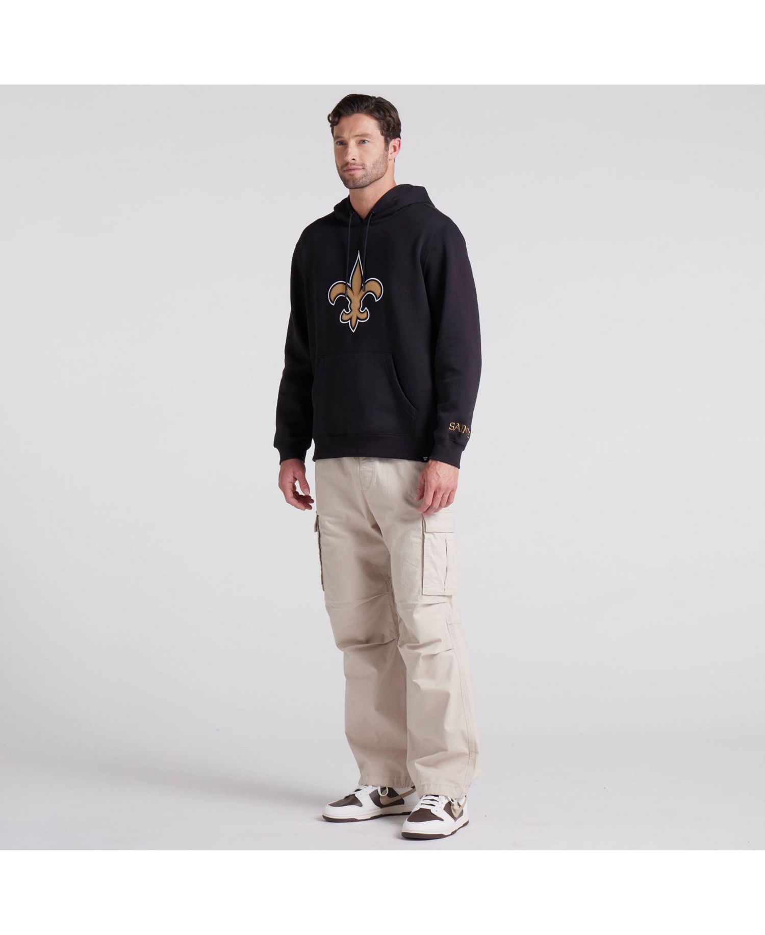 Men's Black New Orleans Saints Legacy Fleece Pullover Hoodie