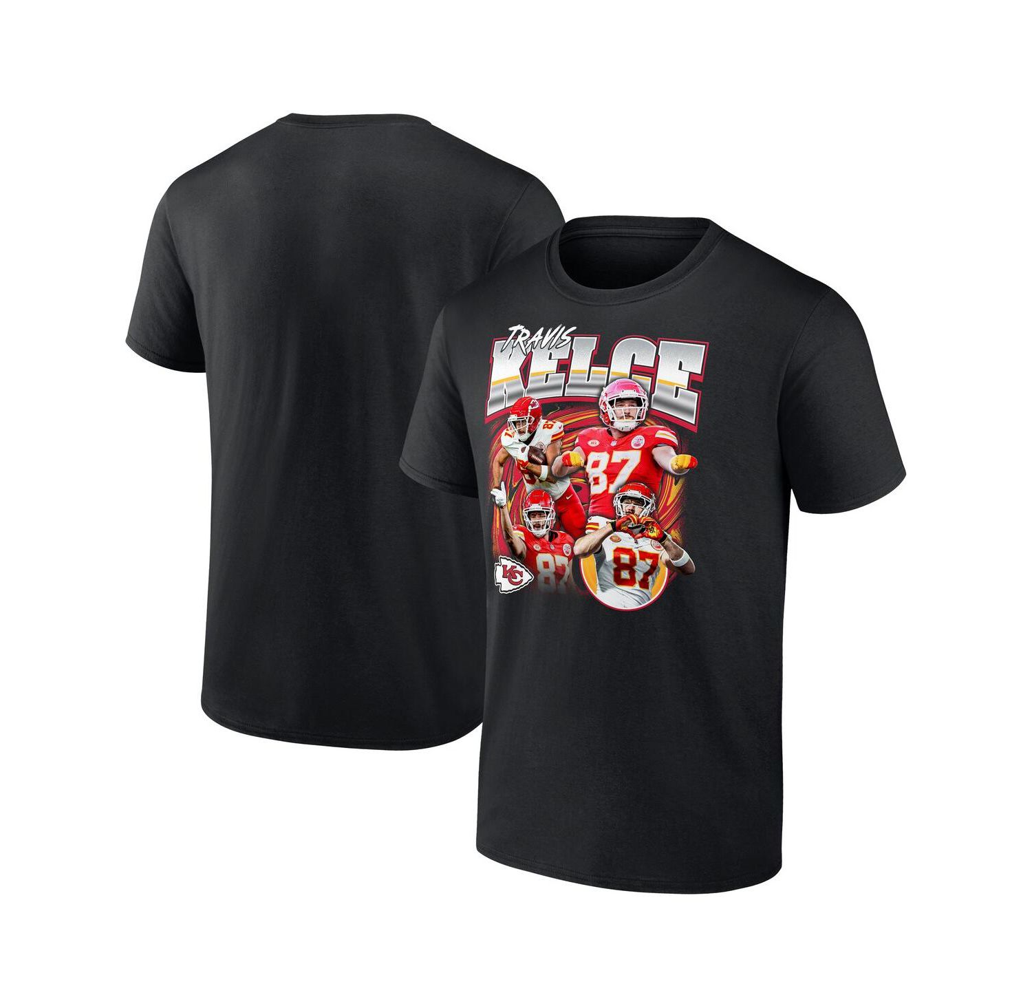 Men's Travis Kelce Black Kansas City Chiefs Notorious Player Graphic T-Shirt