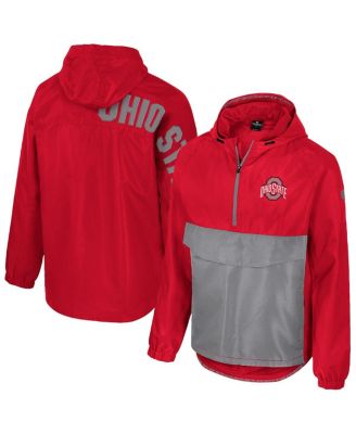 Colosseum - Men's Scarlet Ohio State Buckeyes Reloaded Anorak Half-Zip Jacket