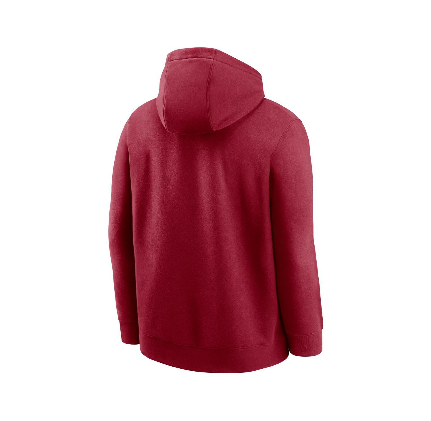 Men's Crimson Oklahoma Sooners Legacy Football Icon Club Fleece Pullover Hoodie