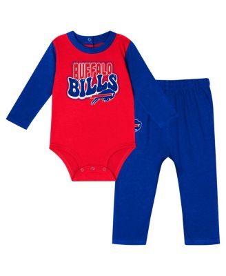 Outerstuff - Baby Boys and Girls Buffalo Bills Double Up Long Sleeve Bodysuit and Pants Set