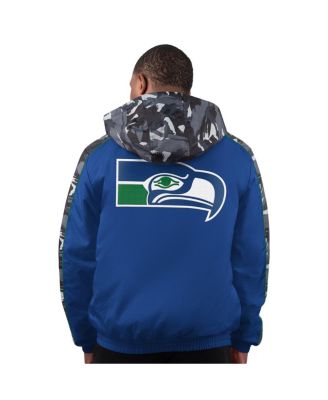 Starter Mens Royal Seattle Seahawks Thursday Night Gridiron Full-Zip Hoodie Jacket 38190₽