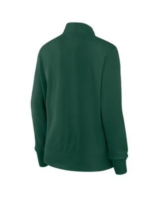 Women's Green Green Bay Packers Velocity Quarter-Zip Jacket