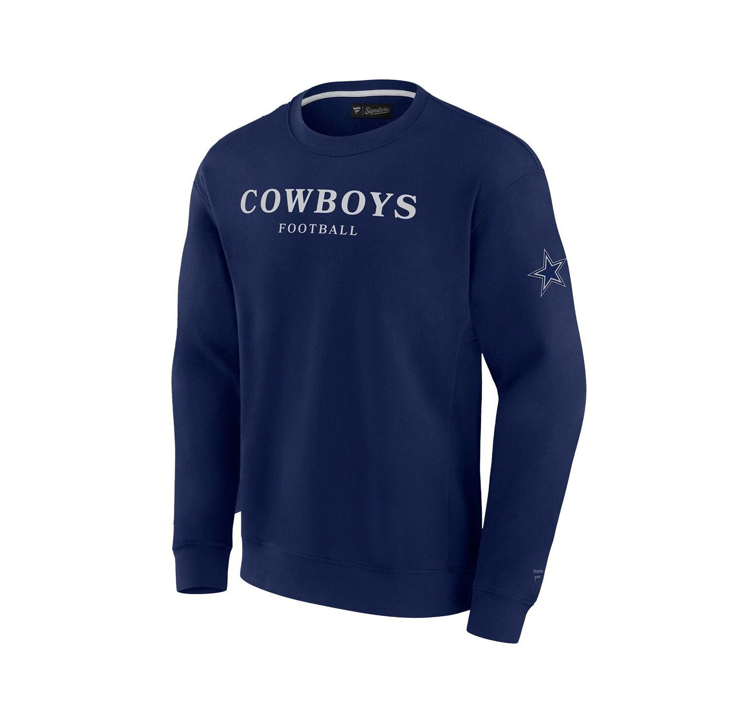 Men's and Women's Navy Dallas Cowboys Elements Unlimited Fleece Pullover Sweatshirt