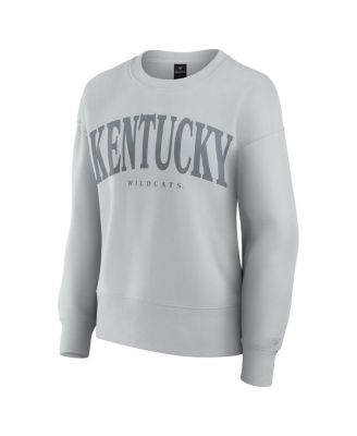 Women's Gray Kentucky Wildcats Supersoft Flow Fleece Pullover Sweatshirt