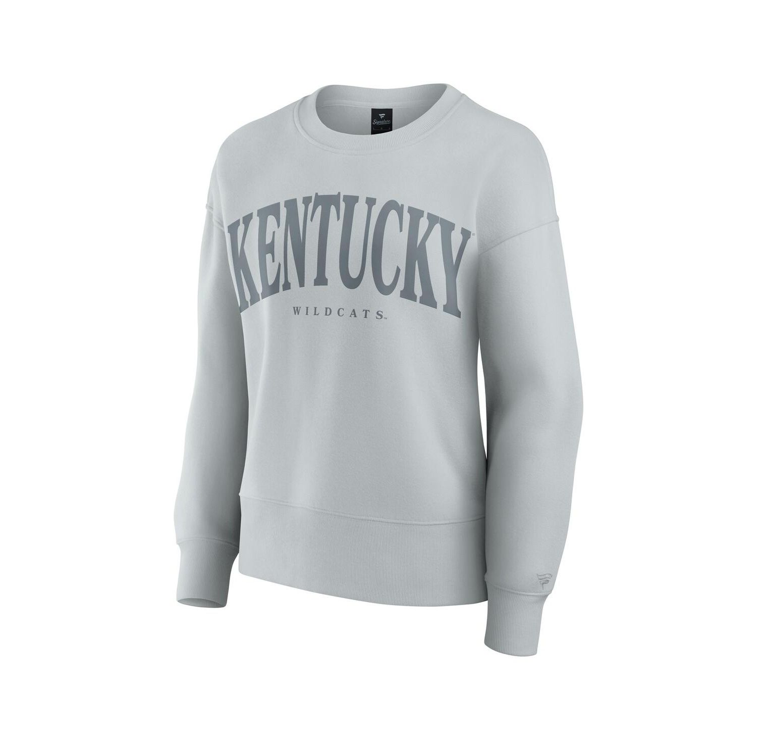 Women's Gray Kentucky Wildcats Supersoft Flow Fleece Pullover Sweatshirt