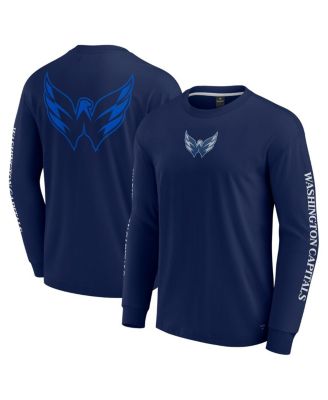 Fanatics - Men's Navy Washington Capitals Elements Strive Long Sleeve T-Shirt