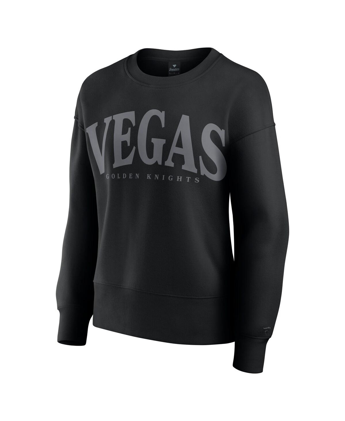 Fanatics Women's Black Vegas Golden Knights Elements Flow Pullover Sweatshirt In Black