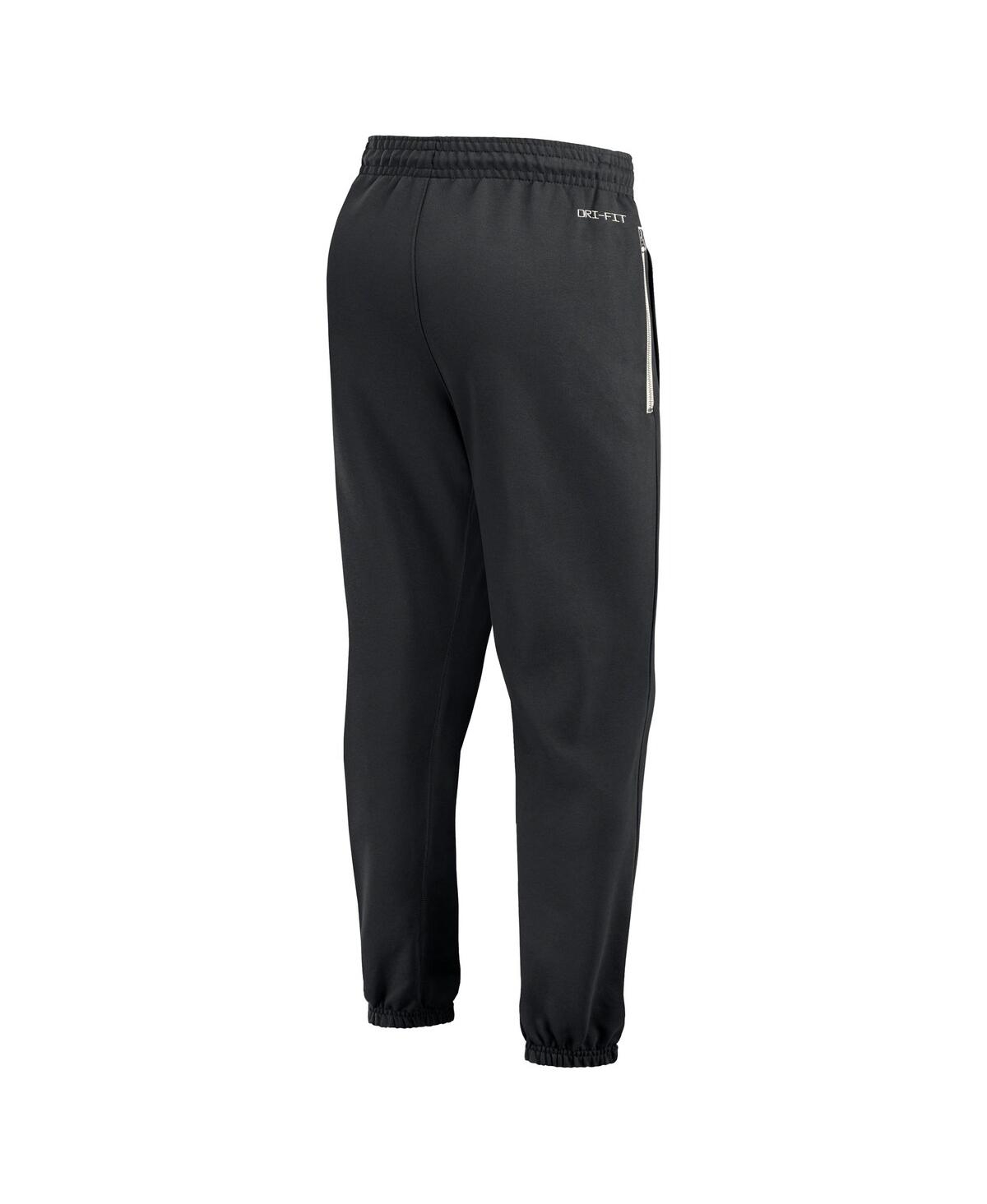 Nike Men's Black Clemson Tigers Basketball Travel Fleece Performance Pants In Black