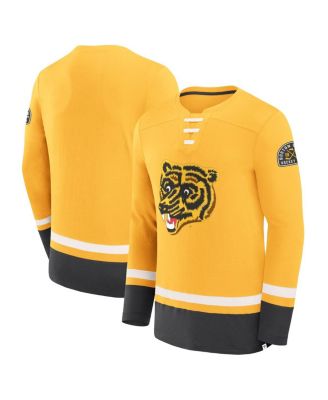 Men's Gold Boston Bruins Vintage High Point Long Sleeve T-Shirt