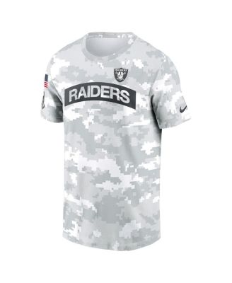 Men's White Las Vegas Raiders 2024 Salute To Service Big Tall Performance T-Shirt