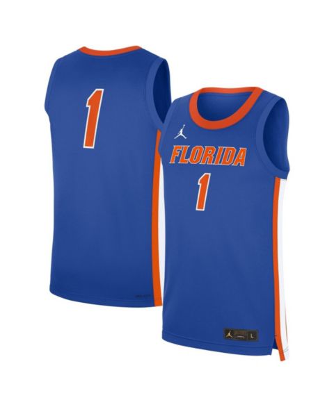 Мужской топ Jordan Royal Florida Gators Road Replica Basketball Jersey