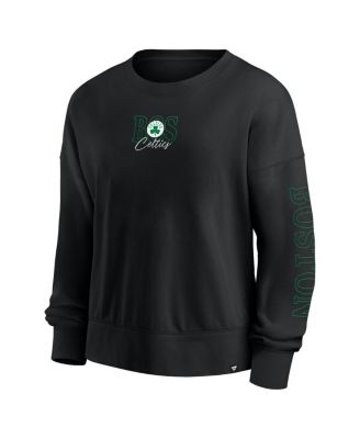 Black Boston Celtics Oversized Game Day Pullover Sweatshirt