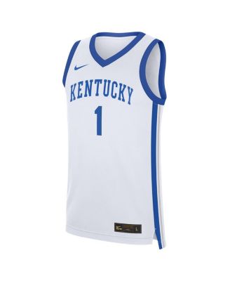 Men's 1 White Kentucky Wildcats Home Replica Jersey