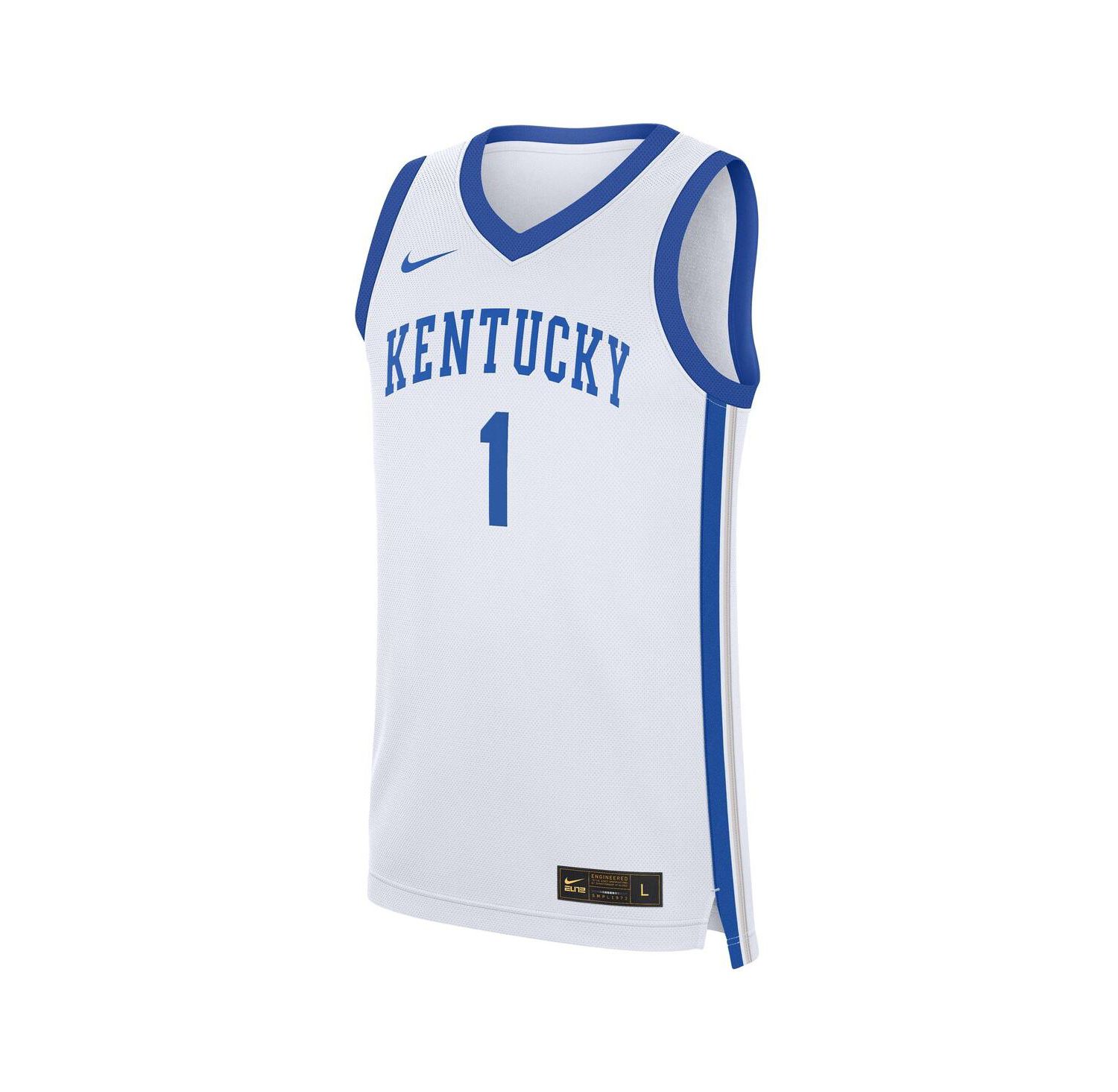 Men's 1 White Kentucky Wildcats Home Replica Jersey