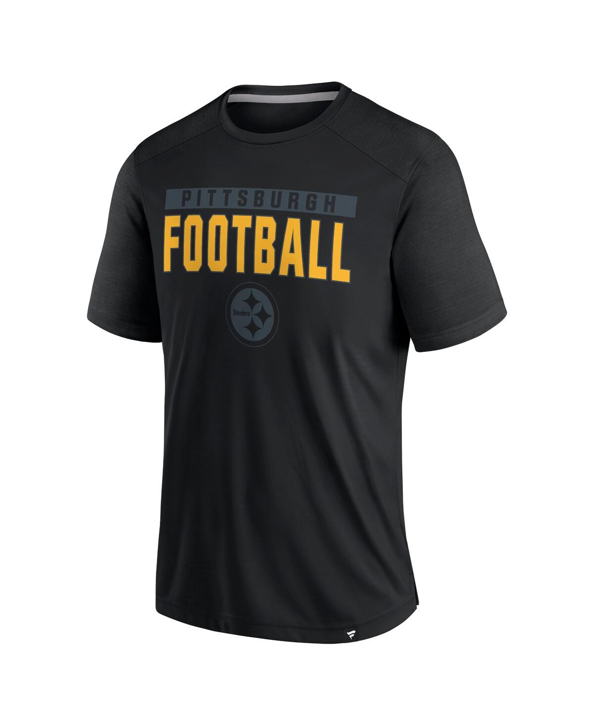 Fanatics Men's Black Pittsburgh Steelers Defender Blackout T-shirt In Black