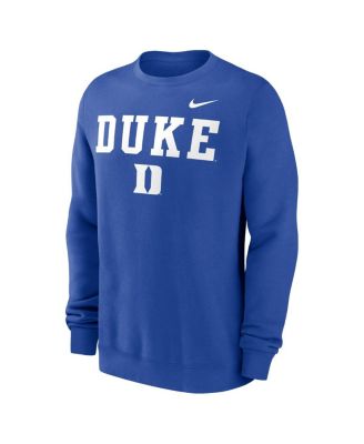Men's Royal Duke Blue Devils Primetime Primary Stack Pullover Sweatshirt