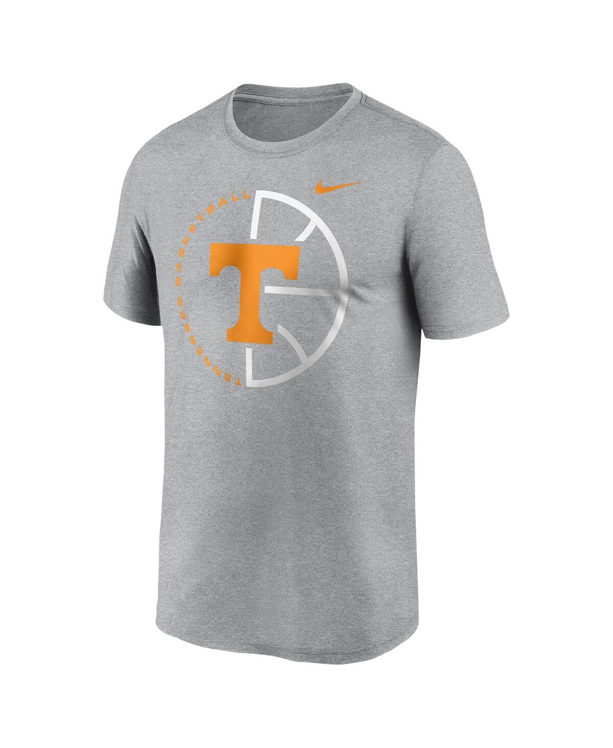 Nike Men's Heather Gray Tennessee Volunteers Legend Basketball Icon Performance T-shirt In Heather Gray