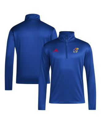 adidas - Men's Royal Kansas Jayhawks 2024 Coaches Sideline Quarter-Zip Top