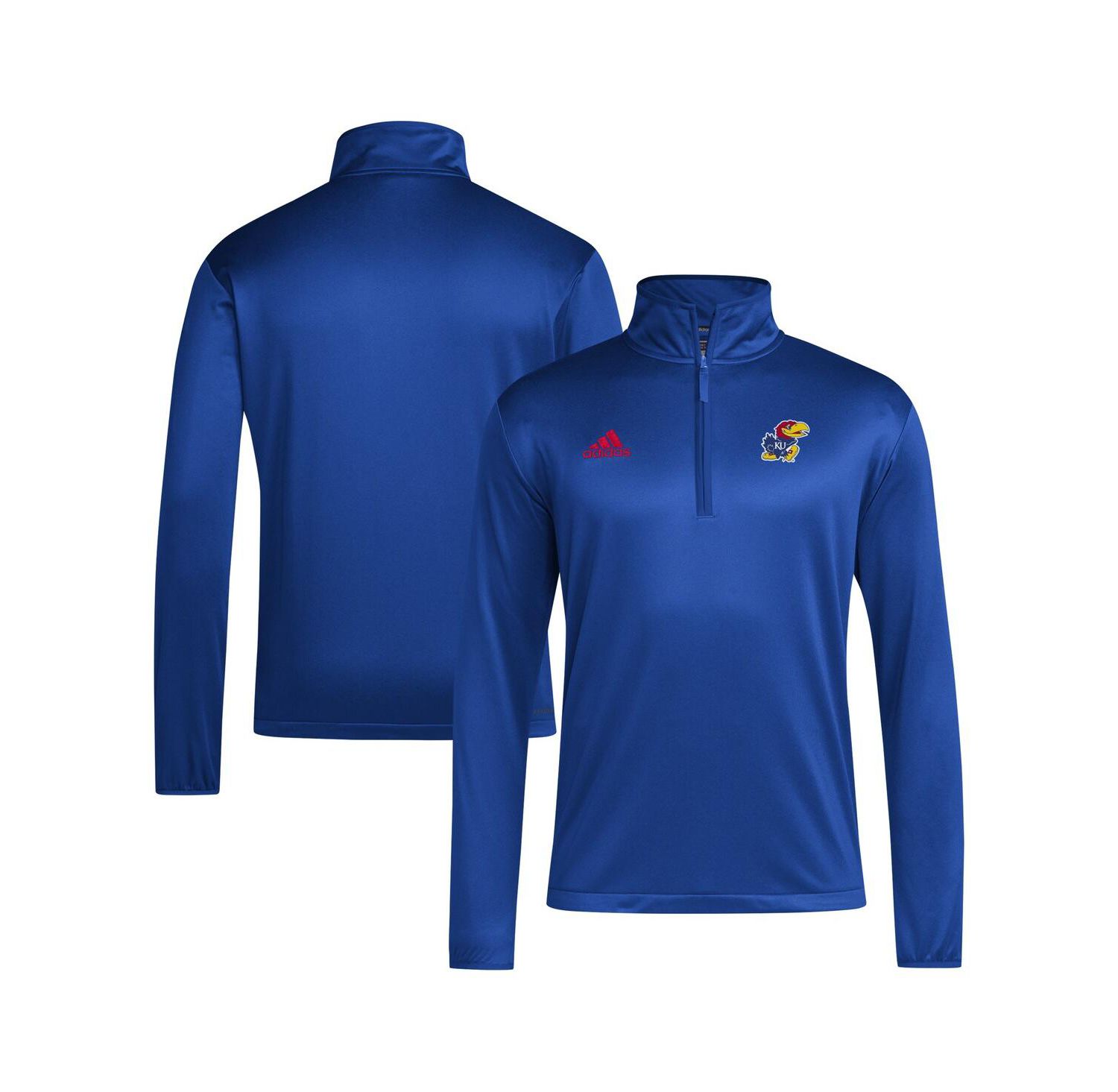 Men's Royal Kansas Jayhawks 2024 Coaches Sideline Quarter-Zip Top