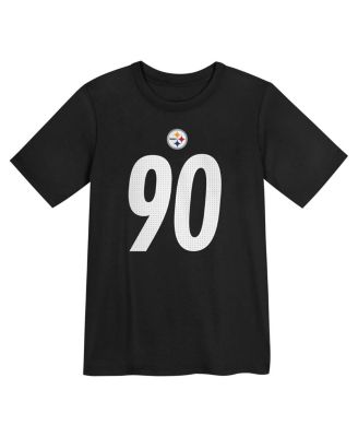 Preschool T.J. Watt Black Pittsburgh Steelers Player Name Number T-Shirt