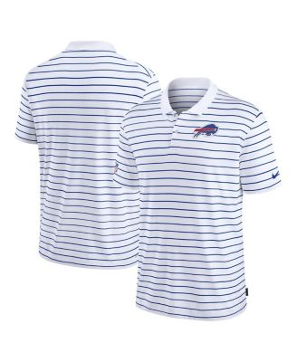 Nike - Men's White Buffalo Bills Sideline Lock Up Victory Performance Polo