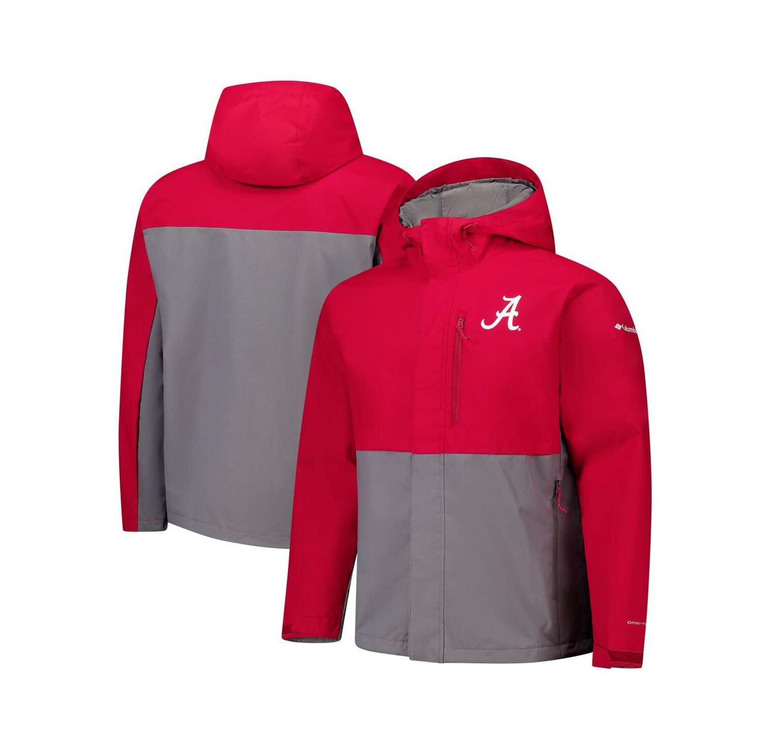 Men's Crimson Alabama Crimson Tide Field Bound Omni-Tech Full-Zip Jacket