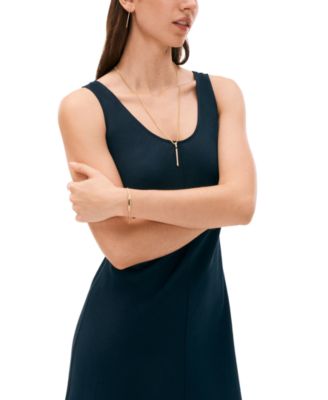 Linear Logo Bar Drop Earrings