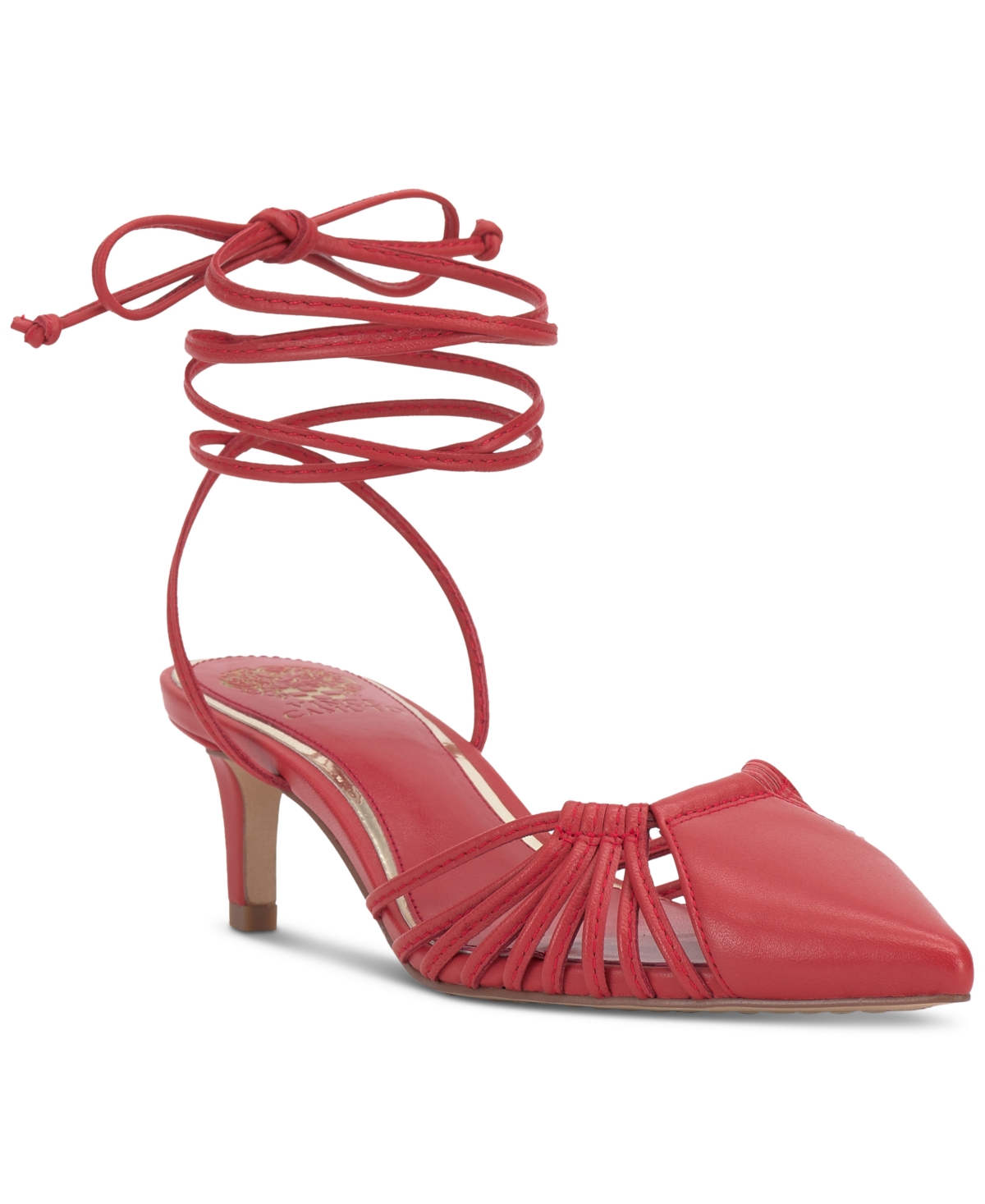 Vince Camuto Women's Kota Ankle-Wrap Strappy Pumps - Salsa Leather