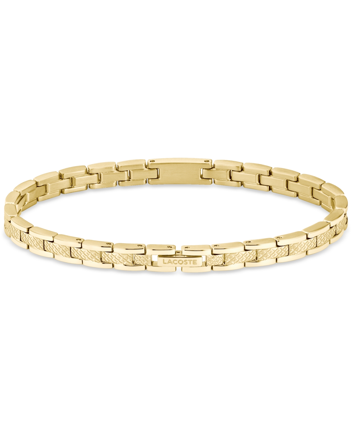 Lacoste Metropole H-link Bracelet In Gold