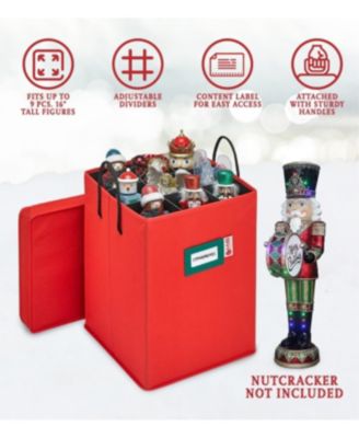 Nutcracker and Figurine Collectible Storage Box - Store up to 9 pc of 16 inch