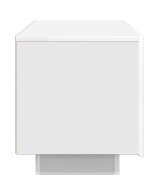 TV Cabinet White 39.4"x13.8"x15.7" Engineered Wood