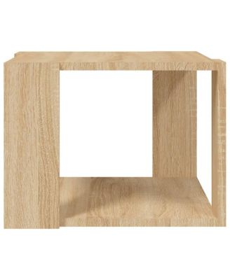 Coffee Table Sonoma Oak 15.7"x15.7"x11.8" Engineered Wood