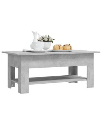 Coffee Table Concrete Gray 40.2"x21.7"x16.5" Engineered Wood