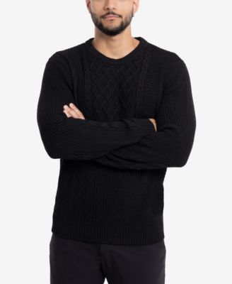 X-Ray X-Ray Мужской свитер с круглым вырезом и смешанной текстурой 10990₽