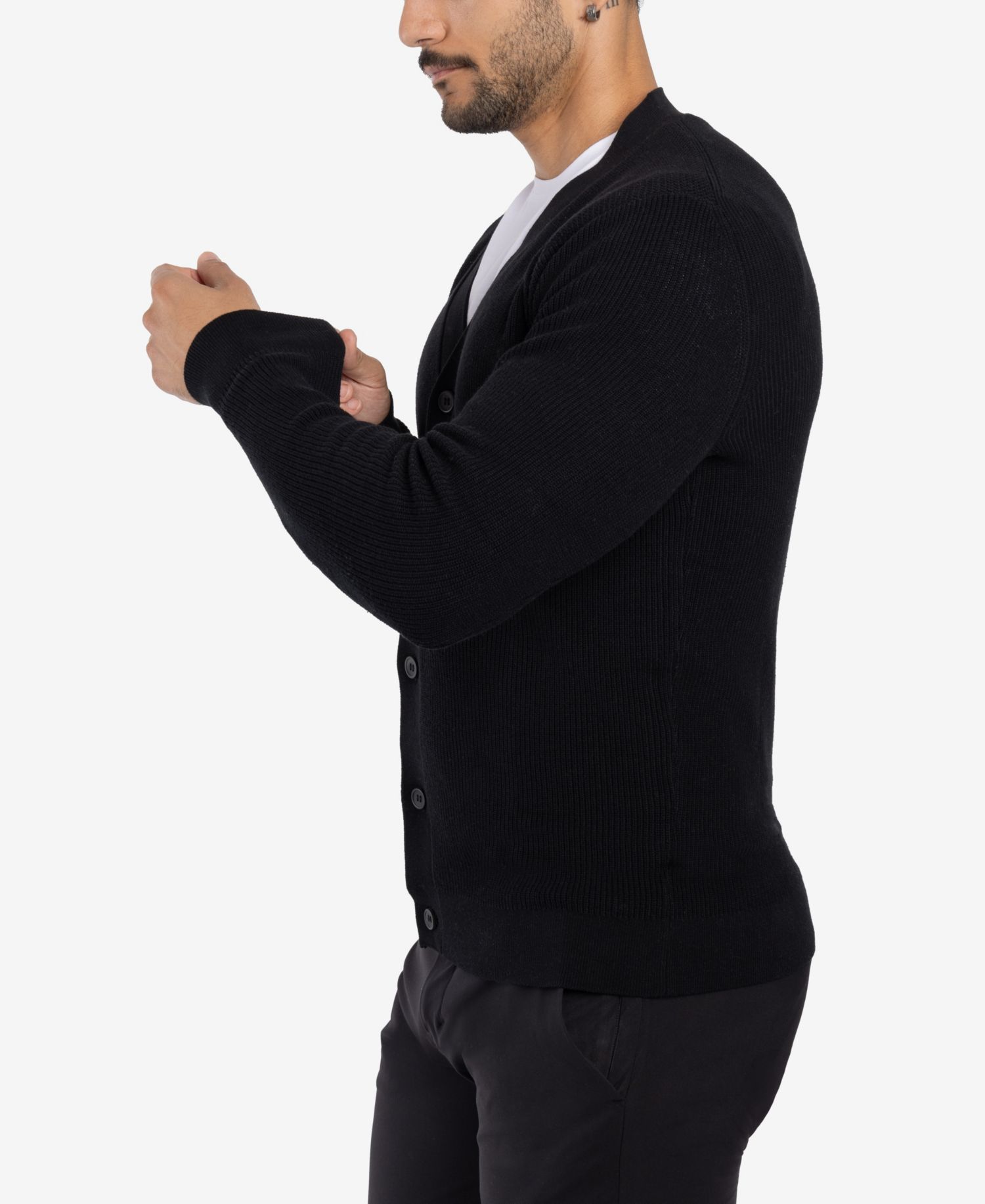 Big & Tall Cotton Cardigan Sweater