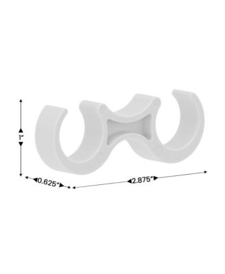 Mata Set Of 2 Wide Plastic Ganging Clips For Extra Wide Chairs