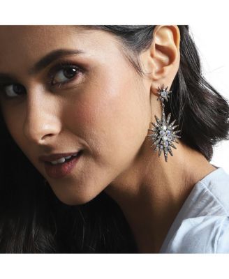 Crystal Rays Drop Earrings