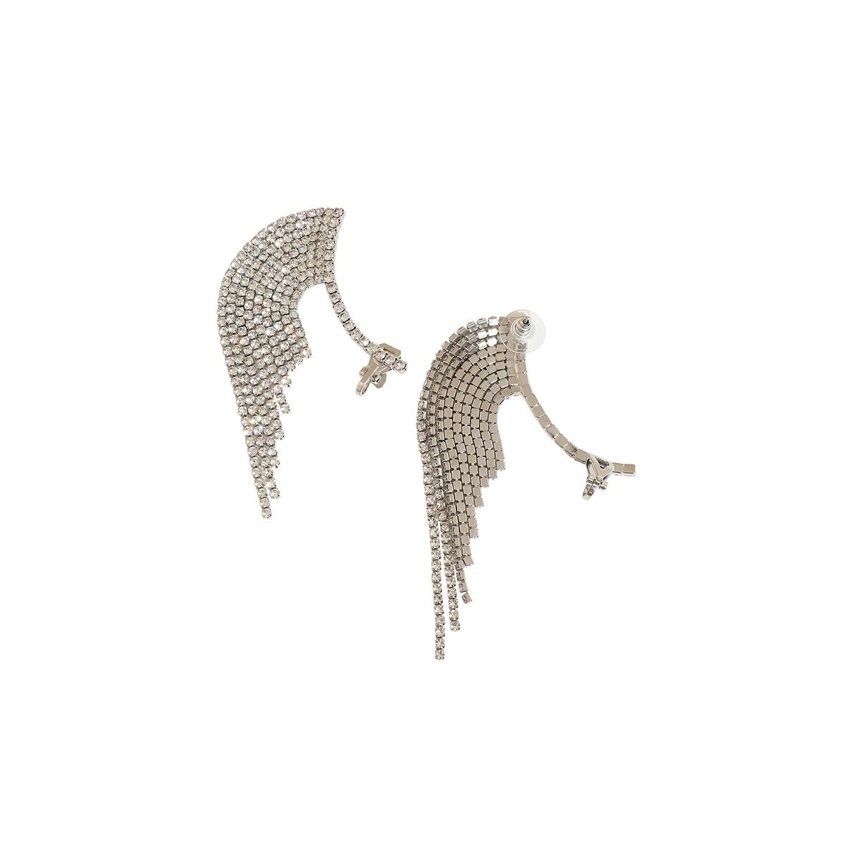 Sohi Casual Cuff Earrings In Silver