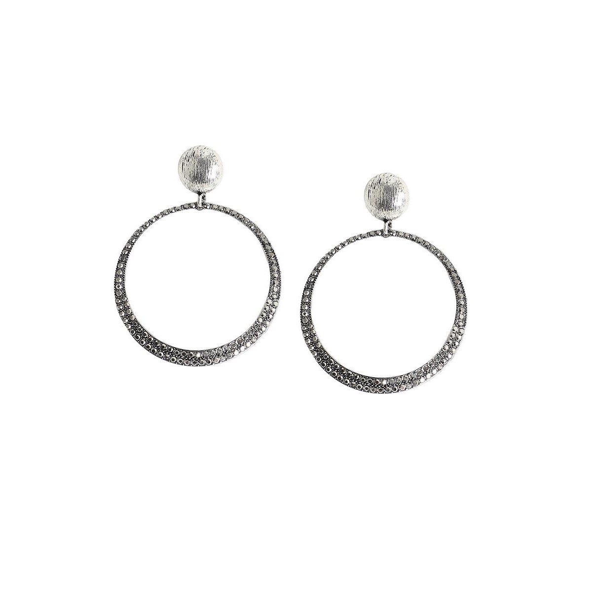 Party Drop Earrings - Silver