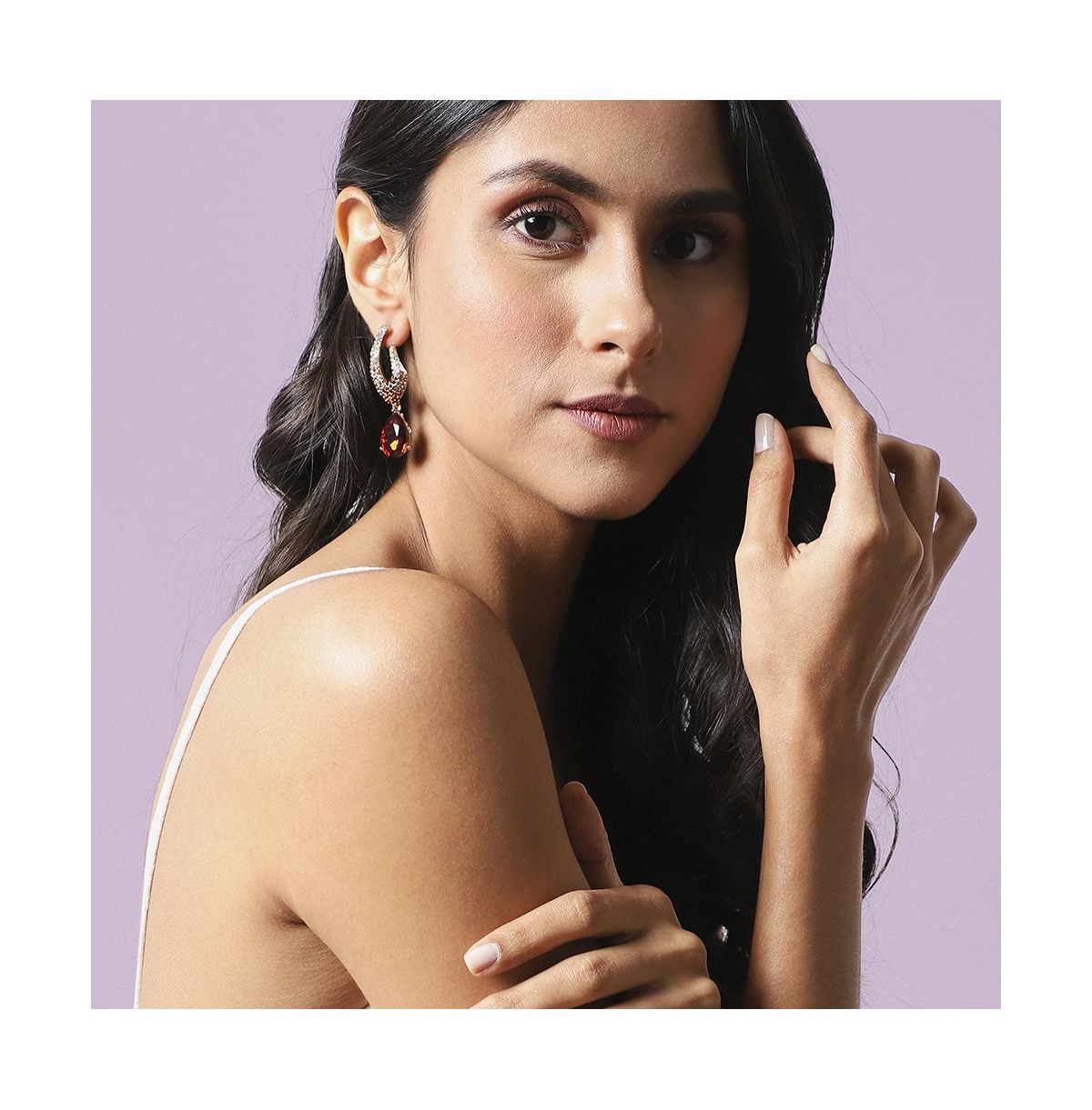 Crystal Pear Drop Earrings