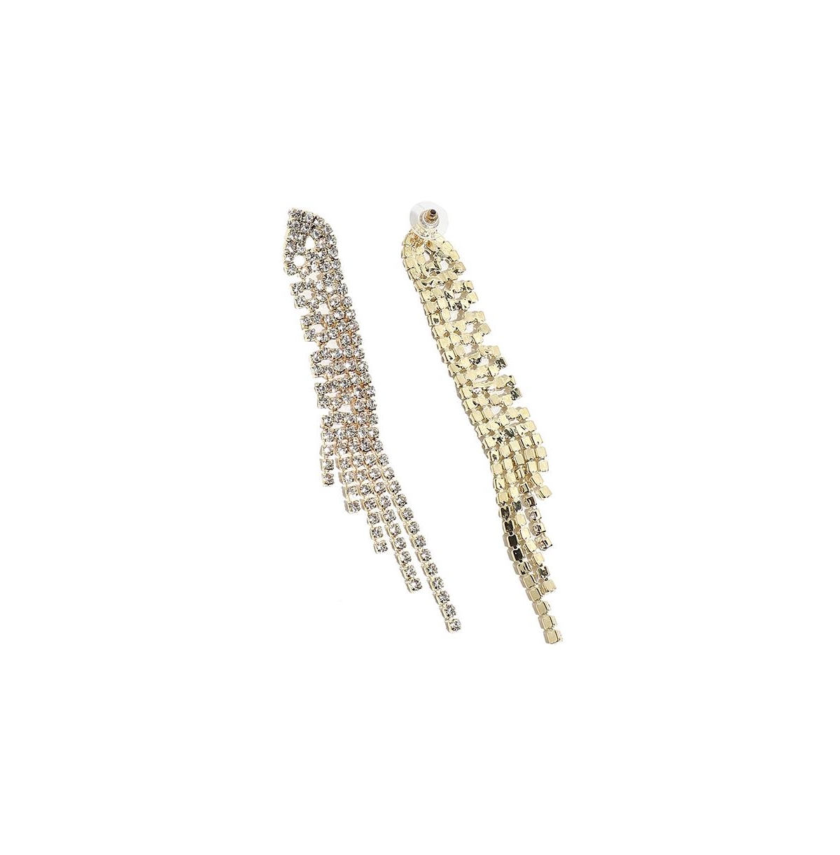 Sohi Casual Drop Earrings In Silver