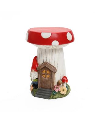 Gnome Mushroom MgO Indoor and Outdoor Sculpture Side Table