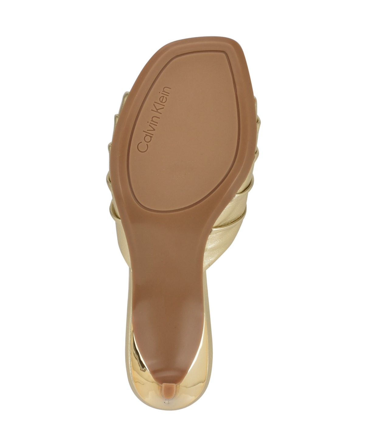 Calvin Klein Women's Women's Imeena Heel In Gold Leather